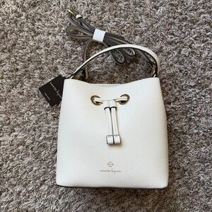 Nanette Lepore White Bucket Bag NWT